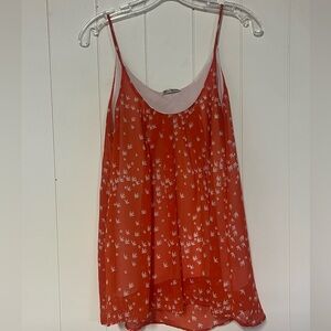 Women's Orange Bird Tank Top